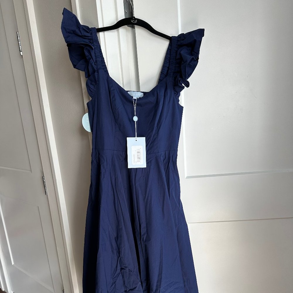 NWT Hill House Home Daphne Dress Navy Cotton - Great for Holidays!